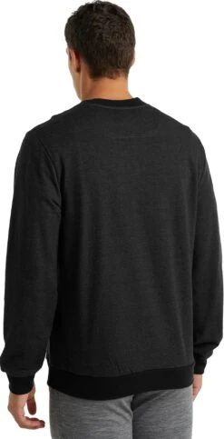 Icebreaker Central LS Sweatshirt - Men's|-|Chandail à Capuchon à Manches Longues Central - Homme -Icebreaker ICE IB0A59LG 7E 7EBack 20Black
