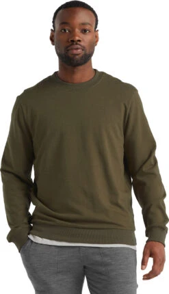 Icebreaker Central LS Sweatshirt - Men's|-|Chandail à Capuchon à Manches Longues Central - Homme -Icebreaker ICE IB0A59LG 7E 7EFront 20Loden 69eef868 dfc5 4fc9 96f0 78ede0c98493