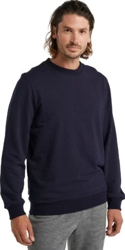 Icebreaker Central LS Sweatshirt - Men's|-|Chandail à Capuchon à Manches Longues Central - Homme -Icebreaker ICE IB0A59LG 7E 7EFront 20Midnight 20Navy