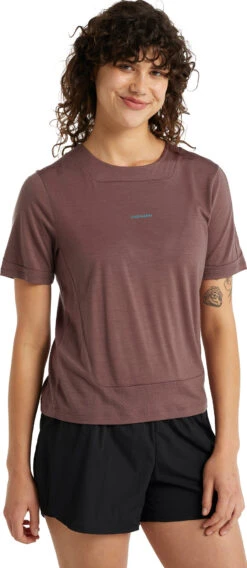 Icebreaker ZoneKnit SS Tee - Women's|-|T-shirt à Manches Courtes ZoneKnit - Femme -Icebreaker ICE IB0A59LJ 7E 7EFront 20Mink