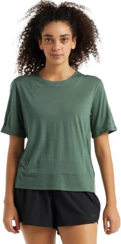 Icebreaker ZoneKnit SS Tee - Women's|-|T-shirt à Manches Courtes ZoneKnit - Femme -Icebreaker ICE IB0A59LJ 7E 7EFront 20Sage