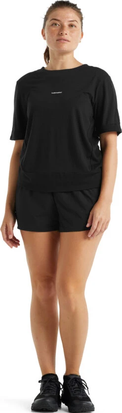 Icebreaker ZoneKnit SS Tee - Women's|-|T-shirt à Manches Courtes ZoneKnit - Femme -Icebreaker ICE IB0A59LJ 7E 7EStandard 20Outfit 20Black