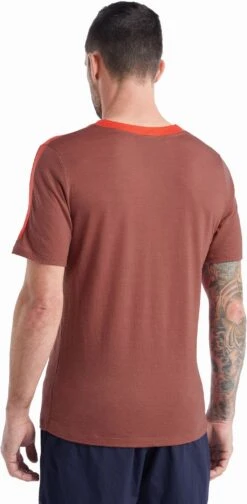 Icebreaker Meteroa Short Sleeve Tee - Men's|-|T-shirt à Manches Courtes Meteroa - Homme -Icebreaker ICE IB0A59LK 7E 7EBack 20Lava 20 20Grape 20 20Cb