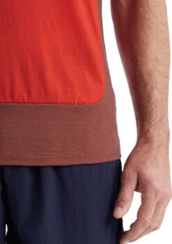 Icebreaker Meteroa Short Sleeve Tee - Men's|-|T-shirt à Manches Courtes Meteroa - Homme -Icebreaker ICE IB0A59LK 7E 7EDetail6 20Lava 20 20Grape 20 20Cb