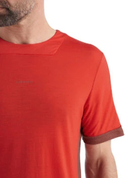 Icebreaker Meteroa Short Sleeve Tee - Men's|-|T-shirt à Manches Courtes Meteroa - Homme -Icebreaker ICE IB0A59LK 7E 7EDetail7 20Lava 20 20Grape 20 20Cb