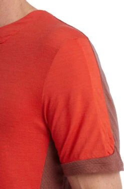 Icebreaker Meteroa Short Sleeve Tee - Men's|-|T-shirt à Manches Courtes Meteroa - Homme -Icebreaker ICE IB0A59LK 7E 7EDetail 20Lava 20 20Grape 20 20Cb