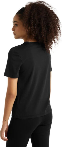 Icebreaker Central SS Tee - Women's|-|T-shirt à Manches Courtes Central - Femme -Icebreaker ICE IB0A59LT 7E 7EBack 20Black