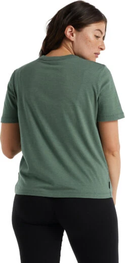 Icebreaker Central SS Tee - Women's|-|T-shirt à Manches Courtes Central - Femme -Icebreaker ICE IB0A59LT 7E 7EBack 20Sage