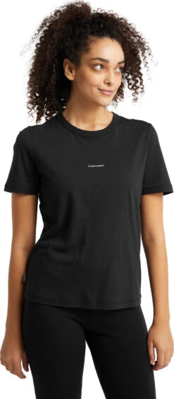 Icebreaker Central SS Tee - Women's|-|T-shirt à Manches Courtes Central - Femme -Icebreaker ICE IB0A59LT 7E 7EFront 20Black