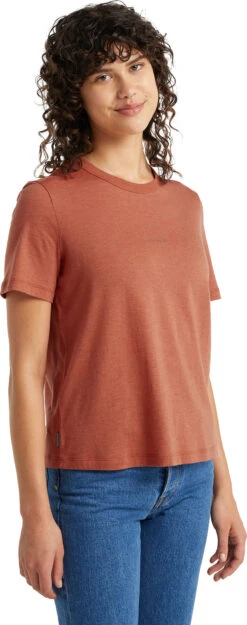 Icebreaker Central SS Tee - Women's|-|T-shirt à Manches Courtes Central - Femme -Icebreaker ICE IB0A59LT 7E 7EFront 20Clay