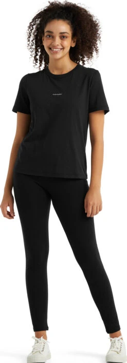 Icebreaker Central SS Tee - Women's|-|T-shirt à Manches Courtes Central - Femme -Icebreaker ICE IB0A59LT 7E 7EStandard 20Outfit 20Black