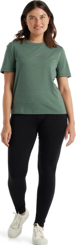 Icebreaker Central SS Tee - Women's|-|T-shirt à Manches Courtes Central - Femme -Icebreaker ICE IB0A59LT 7E 7EStandard 20Outfit 20Sage