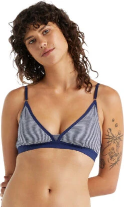 Icebreaker Siren Bra - Women's|-|Soutien-gorge Siren - Femme -Icebreaker ICE IB103026 7E 7EFront1 20Royal 20Navy 20 20Snow 849c7f9a 124d 4db5 b5b1 215241bfef24
