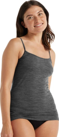 Icebreaker Siren Cami - Women's|-|Camisole Siren - Femme -Icebreaker ICE IB103193 7E 7EFront 20Gritstone 20Heather c978ed7e 2d72 4181 9111 5d43b1ed2bb5