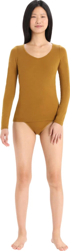 Icebreaker Siren Merino Long Sleeve Sweetheart T-Shirt - Women's|-|Haut à Encolure Ronde Et Manches Longues Siren Long Sleeve Sweetheart En Mérinos - Femmes 21 Icebreaker Siren Merino Long Sleeve Sweetheart T-Shirt - Women's|-|Haut à Encolure Ronde Et Manches Longues Siren Long Sleeve Sweetheart En Mérinos - Femmes -Icebreaker ICE IB103194 7E 7EStandard 20Outfit 20Clove