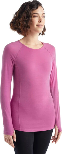 Icebreaker 150 Zone LS Crewe Baselayer Top - Women's|-|Couche De Base à Manches Longues Et Col Rond 150 Zone - Femme -Icebreaker ICE IB104331 7E 7EFront 20Cosmic