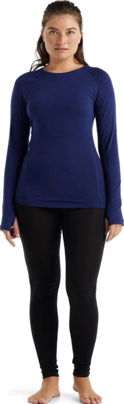 Icebreaker 150 Zone LS Crewe Baselayer Top - Women's|-|Couche De Base à Manches Longues Et Col Rond 150 Zone - Femme -Icebreaker ICE IB104331 7E 7EStandard 20Outfit 20Royal 20Navy