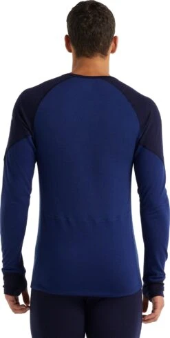 Icebreaker 260 Zone LS Crewe Baselayer - Men's|-|Couche De Base à Col Rond Et Manches Longues 260 Zone - Homme 10 Icebreaker 260 Zone LS Crewe Baselayer - Men's|-|Couche De Base à Col Rond Et Manches Longues 260 Zone - Homme -Icebreaker ICE IB104360 7E 7EBack 20Midnight 20Navy