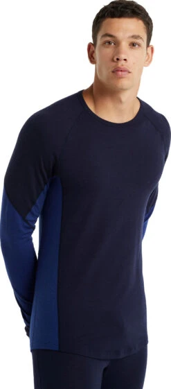 Icebreaker 260 Zone LS Crewe Baselayer - Men's|-|Couche De Base à Col Rond Et Manches Longues 260 Zone - Homme 11 Icebreaker 260 Zone LS Crewe Baselayer - Men's|-|Couche De Base à Col Rond Et Manches Longues 260 Zone - Homme -Icebreaker ICE IB104360 7E 7EFront 20Midnight 20Navy