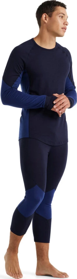 Icebreaker 260 Zone LS Crewe Baselayer - Men's|-|Couche De Base à Col Rond Et Manches Longues 260 Zone - Homme 12 Icebreaker 260 Zone LS Crewe Baselayer - Men's|-|Couche De Base à Col Rond Et Manches Longues 260 Zone - Homme -Icebreaker ICE IB104360 7E 7EStandard 20Outfit 20Midnight 20Navy