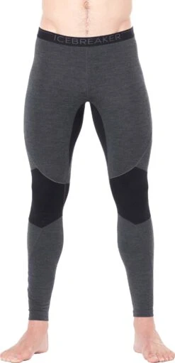 Icebreaker 260 Tech Zone Leggings - Men's|-|Legging 260 Zone Tech - Homme -Icebreaker ICE IB104364 7E 7EFront 20Jet 20Heather 20 20Black
