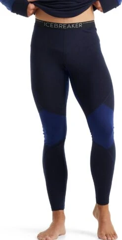 Icebreaker 260 Tech Zone Leggings - Men's|-|Legging 260 Zone Tech - Homme -Icebreaker ICE IB104364 7E 7EFront 20Midnight 20Navy