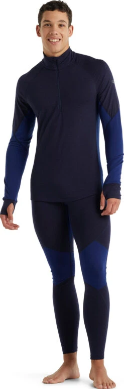 Icebreaker 260 Tech Zone Leggings - Men's|-|Legging 260 Zone Tech - Homme -Icebreaker ICE IB104364 7E 7EStandard 20Outfit 20Midnight 20Navy