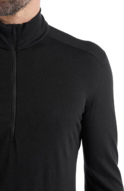 Icebreaker 200 Oasis LS Half Zip Base Layer - Men's|-|Couche De Base à Demi-glissière Et Manches Longues 200 Oasis - Homme -Icebreaker ICE IB104367 7E 7EDetail1 20Black