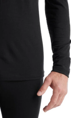 Icebreaker 200 Oasis LS Half Zip Base Layer - Men's|-|Couche De Base à Demi-glissière Et Manches Longues 200 Oasis - Homme -Icebreaker ICE IB104367 7E 7EDetail2 20Black