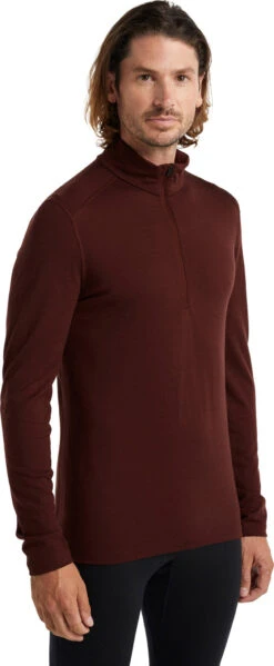 Icebreaker 200 Oasis LS Half Zip Base Layer - Men's|-|Couche De Base à Demi-glissière Et Manches Longues 200 Oasis - Homme -Icebreaker ICE IB104367 7E 7EFront 20Espresso