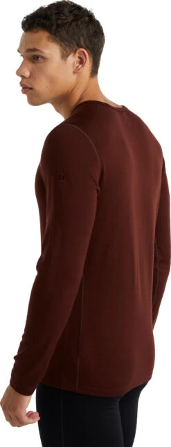 Icebreaker 260 Tech LS Crewe Baselayer - Men's|-|Couche De Base à Manches Longues 260 Tech - Homme -Icebreaker ICE IB104371 7E 7EBack 20Espresso