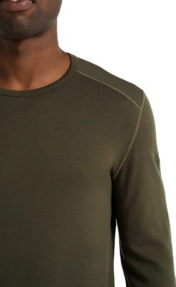 Icebreaker 260 Tech LS Crewe Baselayer - Men's|-|Couche De Base à Manches Longues 260 Tech - Homme -Icebreaker ICE IB104371 7E 7EDetail2 20Loden