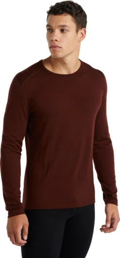 Icebreaker 260 Tech LS Crewe Baselayer - Men's|-|Couche De Base à Manches Longues 260 Tech - Homme -Icebreaker ICE IB104371 7E 7EFront 20Espresso