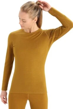 Icebreaker 260 Tech Merino Long Sleeve Crewe Thermal Top - Women's|-|Haut Thermique à Manches Longues Et Col Rond En Laine Mérinos 260 Tech - Femme -Icebreaker ICE IB104387 7E 7EFront 20Clove