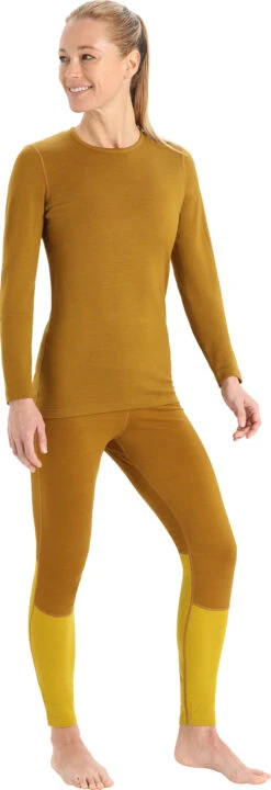 Icebreaker 260 Tech Merino Long Sleeve Crewe Thermal Top - Women's|-|Haut Thermique à Manches Longues Et Col Rond En Laine Mérinos 260 Tech - Femme -Icebreaker ICE IB104387 7E 7EStandard 20Outfit 20Clove