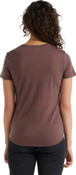 Icebreaker Sphere SS Low Crewe T-Shirt - Women's |-|T-shirt à Manches Courtes Et Col Rond Sphere Low - Femme -Icebreaker ICE IB104680 7E 7EBack 20Mink