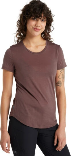 Icebreaker Sphere SS Low Crewe T-Shirt - Women's |-|T-shirt à Manches Courtes Et Col Rond Sphere Low - Femme -Icebreaker ICE IB104680 7E 7EFront 20Mink