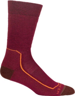 Icebreaker Hike+ Medium Crew Socks - Women's|-|Mi-chaussettes Hike+ Medium Crew Moyennes En Mérinos - Femme -Icebreaker ICE IB105097 7ECherry 20 20Espresso 20 20Flash