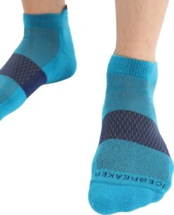 Icebreaker Multisport Light Micro Socks - Men's|-|Bas Multisport Light Micro - Homme -Icebreaker ICE IB105129 7E 7EDetail 20Geo 20Blue 20 20Royal 20Navy