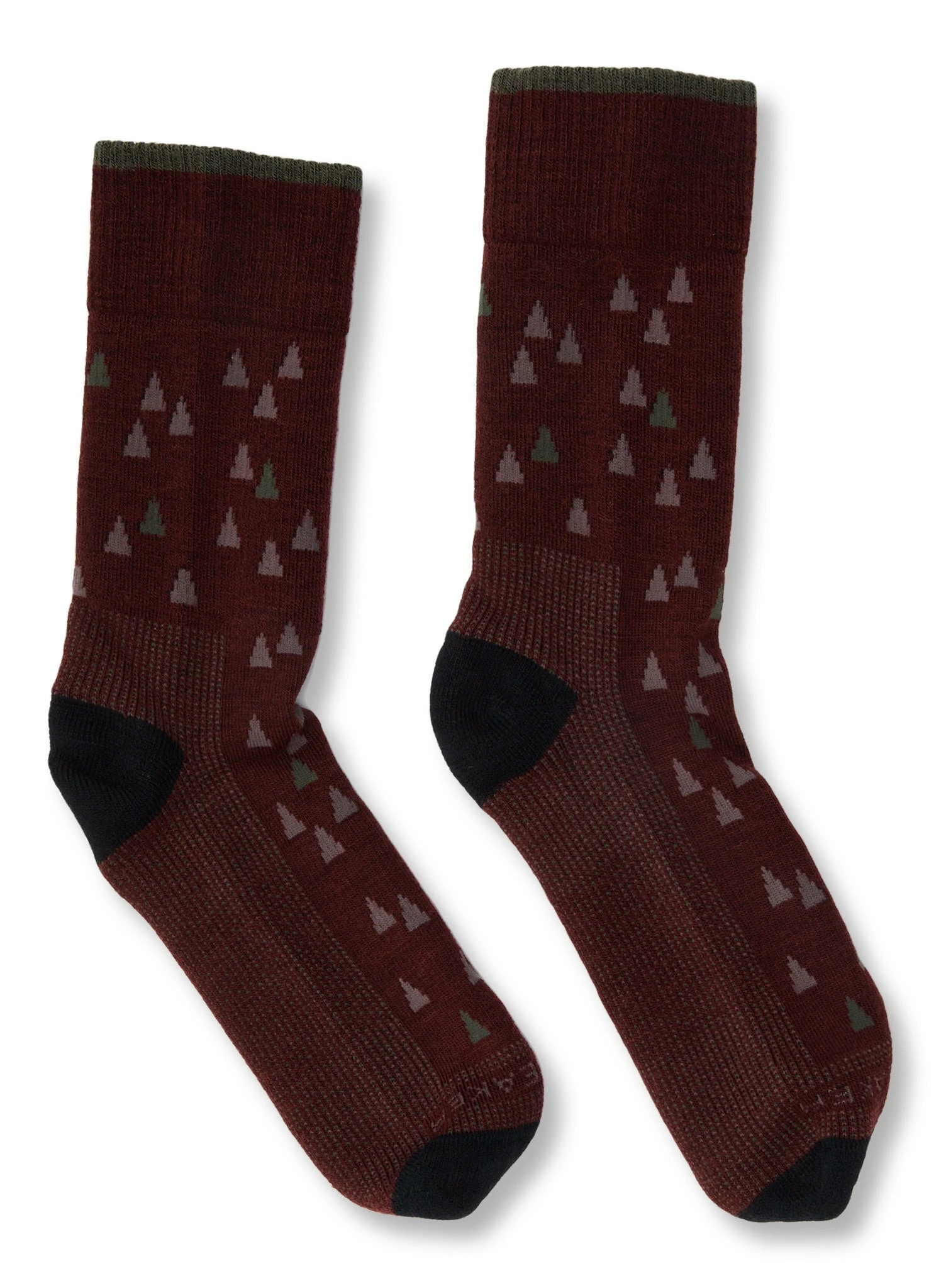 Icebreaker Hike Medium Crew Tree Line Socks - Men's|-|Bas Tree Line De Hike Medium Crew - Homme 4 Icebreaker Hike Medium Crew Tree Line Socks - Men's|-|Bas Tree Line De Hike Medium Crew - Homme - Image 2