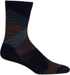 Icebreaker Lifestyle Fine Gauge Dashes Crew Socks - Women's|-|Bas Lifestyle Fine Gauge Dashes Crew - Femme -Icebreaker ICE IB105304 7EMidnight 20Navy