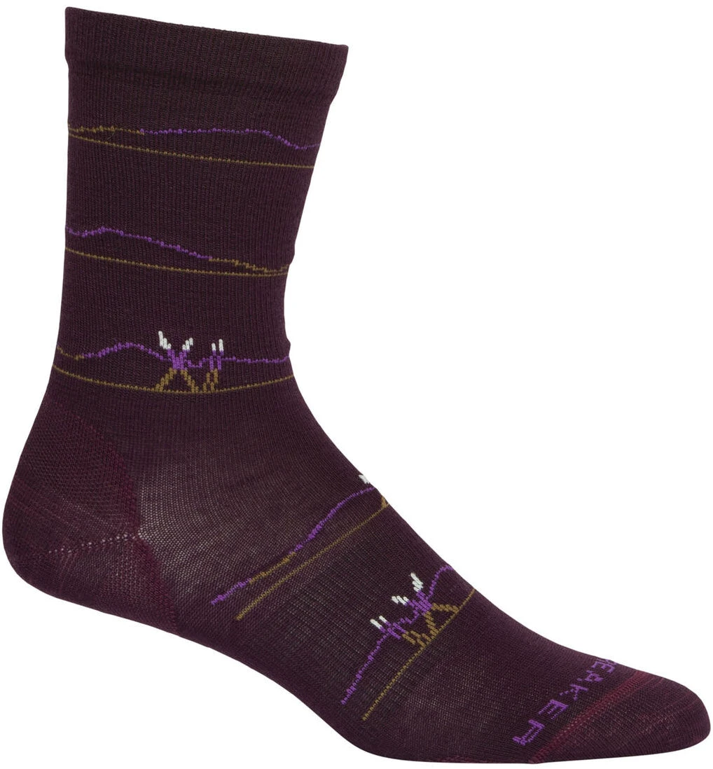 Icebreaker Merino Lifestyle Ultralight Crew Ski Socks Backcountry - Women's|-|Bas Backcountry Ski Merino Lifestyle Ultralight - Femme 7 Icebreaker Merino Lifestyle Ultralight Crew Ski Socks Backcountry - Women's|-|Bas Backcountry Ski Merino Lifestyle Ultralight - Femme - Image 5