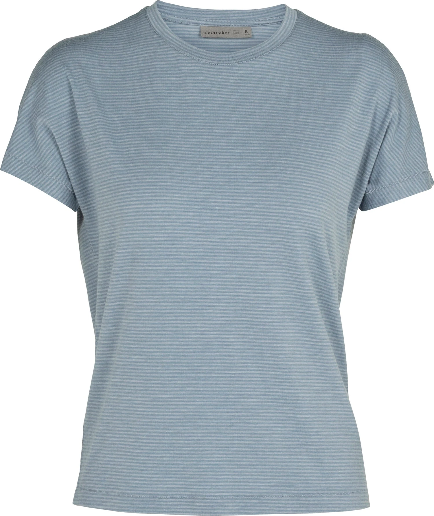 Icebreaker Utility Explore SS Crewe Stripe T-Shirt - Women's |-|T-shirt à Manches Courtes Et Col Rond Utility Explore Stripe - Femme 3 Icebreaker Utility Explore SS Crewe Stripe T-Shirt - Women's |-|T-shirt à Manches Courtes Et Col Rond Utility Explore Stripe - Femme