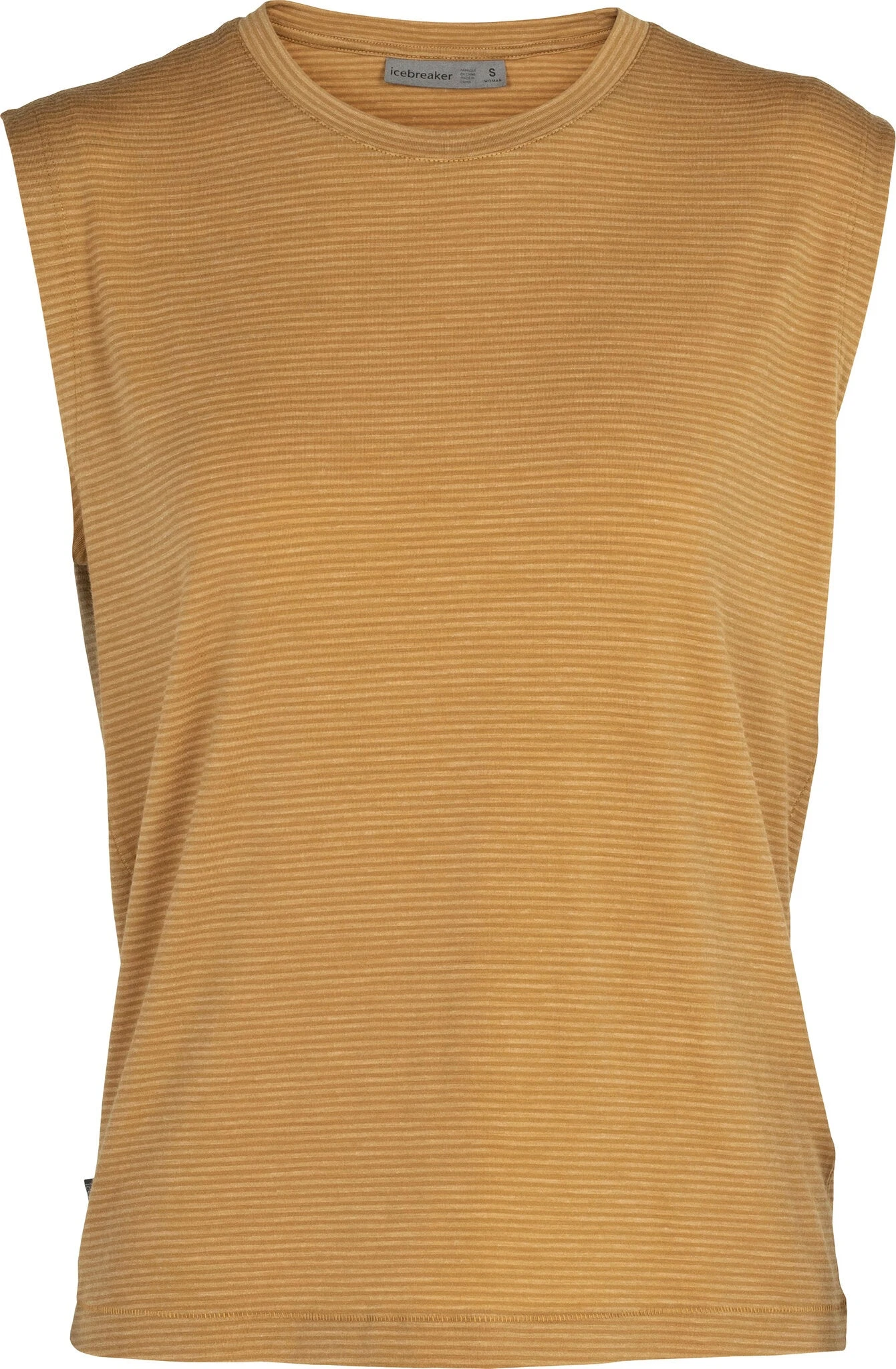 Icebreaker Utility Explore Sleeveless Crewe Stripe T-Shirt - Women's |-|T-shirt Sans Manches Et Col Rond Utility Explore Stripe - Femme 4 Icebreaker Utility Explore Sleeveless Crewe Stripe T-Shirt - Women's |-|T-shirt Sans Manches Et Col Rond Utility Explore Stripe - Femme - Image 2