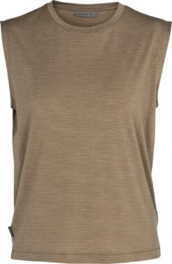 Icebreaker Utility Explore Sleeveless Crewe Stripe T-Shirt - Women's |-|T-shirt Sans Manches Et Col Rond Utility Explore Stripe - Femme