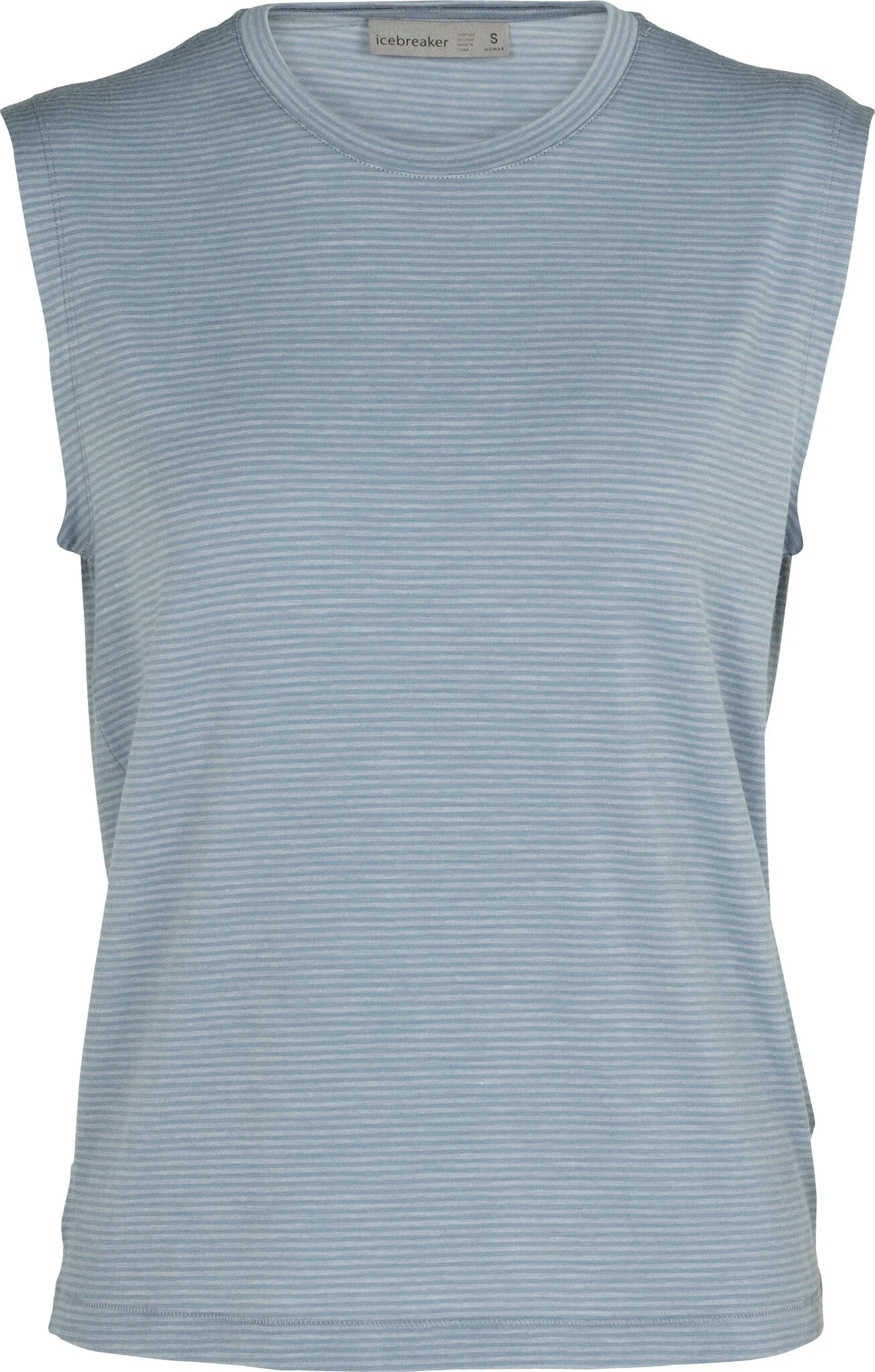 Icebreaker Utility Explore Sleeveless Crewe Stripe T-Shirt - Women's |-|T-shirt Sans Manches Et Col Rond Utility Explore Stripe - Femme 5 Icebreaker Utility Explore Sleeveless Crewe Stripe T-Shirt - Women's |-|T-shirt Sans Manches Et Col Rond Utility Explore Stripe - Femme - Image 3