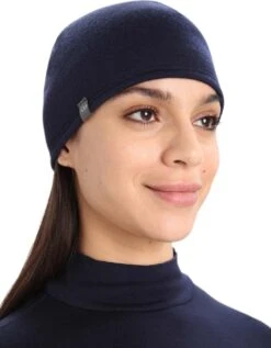 Icebreaker Pocket Beanie - Unisex|-|Tuque à Poche - Unisexe -Icebreaker ICE IBM200 7E 7EFront1 20Loden 20 20Midnight 20Navy 20Blue