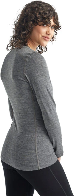 Icebreaker 200 Oasis Long Sleeve Crewe - Women's|-|Chandail à Manches Longues 200 Oasis - Femme 29 Icebreaker 200 Oasis Long Sleeve Crewe - Women's|-|Chandail à Manches Longues 200 Oasis - Femme -Icebreaker ICE SOL 104375 7E 7EDetail5 20Gritstone 20Heather 20 20013