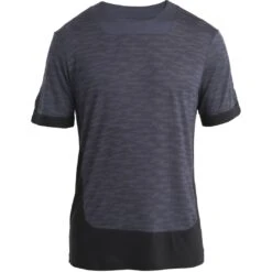 Icebreaker ZoneKnit™ IB Topo Short Sleeve Tee Men - Graphite/Black/AOP -Icebreaker icebreaker mens 125 zoneknit ib topo short sleeve tee graphite black aop 1 1486424