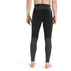 Icebreaker -Icebreaker icebreaker mens 125 zoneknit leggings black jet hthr 2 1458989